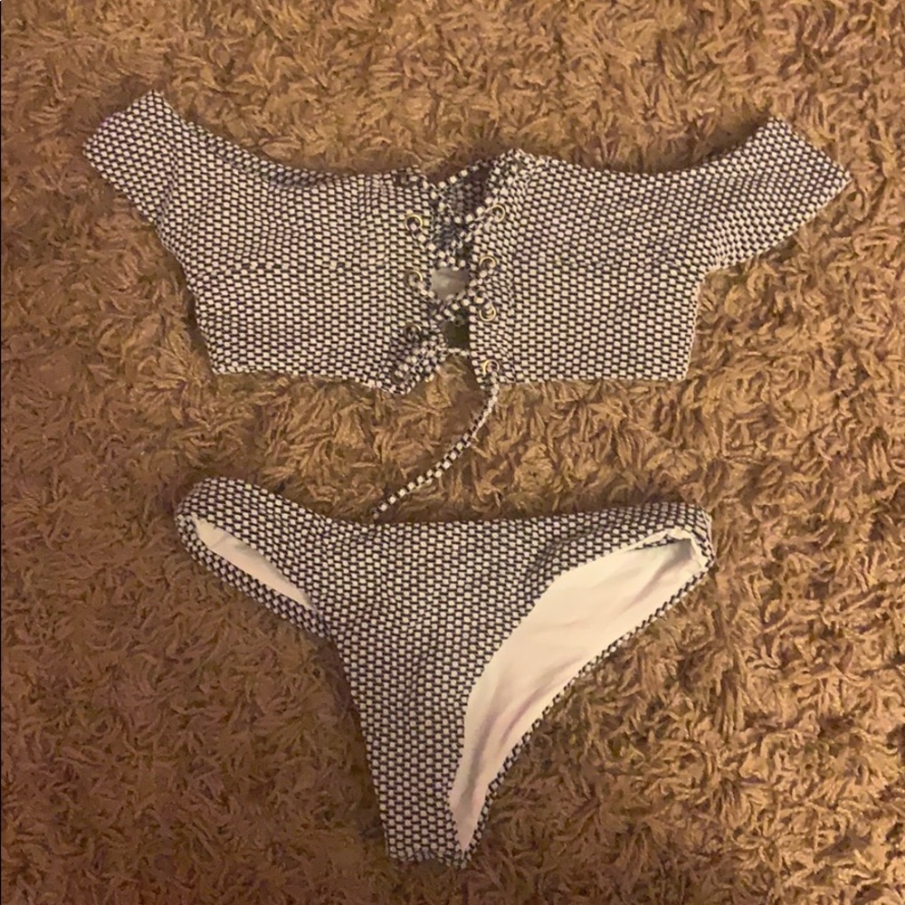 Blue life swimsuit set